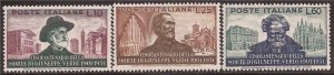 Italy - 1951 Composer Giuseppe Verde - 3 Stamp Set MNH - Scott #594-6