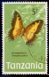 Tanzana 1973 SC# 47 Used Butterfies E32