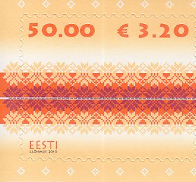 2010 Estonia Fabric Design  (Scott 630) MNH