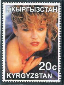 Kyrgyzstan 2000 MADONNA American Singer 1 value Perforated Mint (NH)