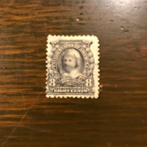 US SCOTT 306 Used 8¢ Martha Washington (1) - F/VF