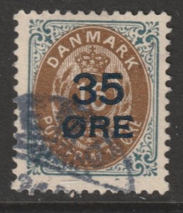 1912 Denmark - Sc 79 - used VF - 1 single - Numerals
