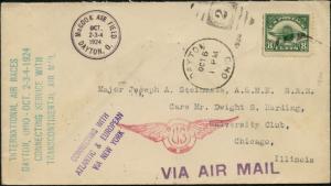 #C4 DAYTON, OH FLT COVER CONNECTING W/ ATLANTIC/EUROPEAN VIA NY - RARE - BP6492