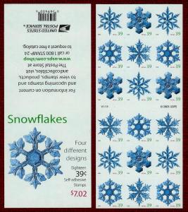 SALE!!!~Snowflakes~ATM Unfolded Pane(18)~#4116b~Low Printing