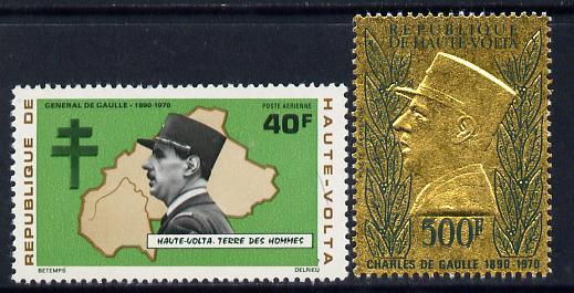 Upper Volta 1971 General De Gaulle Commmoration set of 2 ...