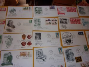US FDC COLLECTION, ALL W/CACHET,