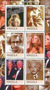 Angola 2000 Legends of the 20th Century perf sheetlet con...