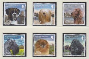 Jersey 2013, 'Kennel Club Dogs , set of 6.  unmounted mint NHM