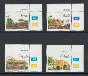 South Africa - Venda 1984 5th Anniversary of Independence Scott # 112 - 115 MNH