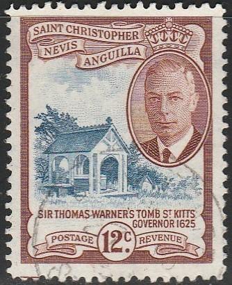 St. Kitts- Nevis,  #113  Used From 1952