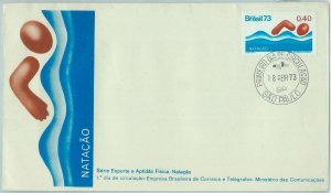 67707 - BRAZIL - POSTAL HISTORY - FDC COVER - 1973 SPORT: SWIMMING-
