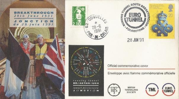 Great Britain/France Eurotunnel Breakthrough 6-28-91