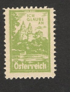 AUSTRIA - MNH POSTER STAMP - ICH GLAUBE AN