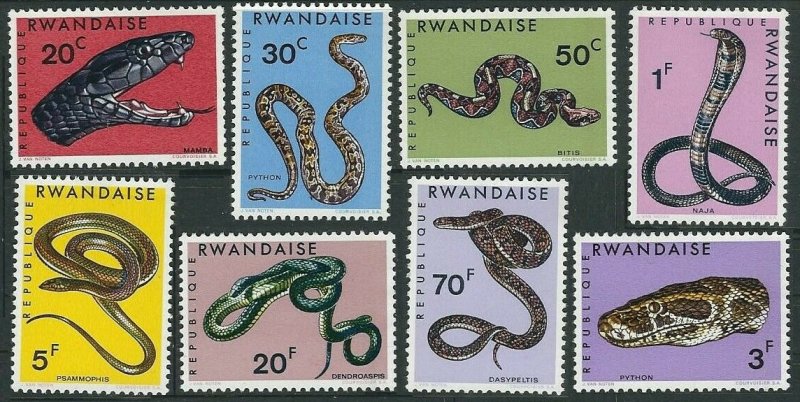 1967 Rwanda 201-208 Reptiles 7,00 €