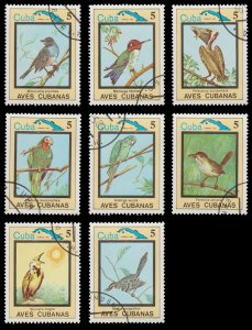 LATIN AMERICA 8 STAMP PACKET. TOPIC: BIRDS. CTO. # 2