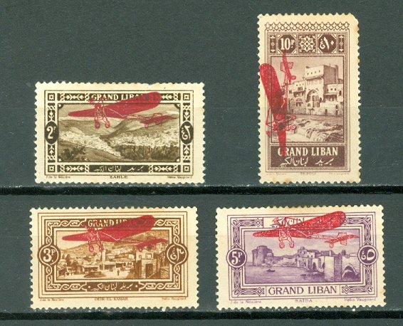 LEBANON(GR.LIBAN) AIR  #C13-16...SET...MINT...$19.00