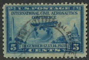 650  5c  International Civil Aeronautics Conference Used