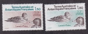 Fr. Southern Antarctic Terr., # 101-102, Eatons Ducks, NH, 1/2 Cat