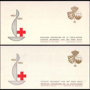 BELGIUM 1963 - Scott# B745a-b Booklets-Red Cross NH