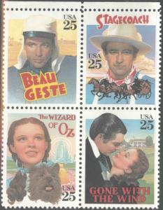 USA Scott 2445-2448 = 2448a MNH** Classic film block