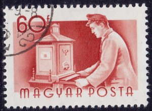 Hungary - 1955 - Scott #1123 - used - Postman