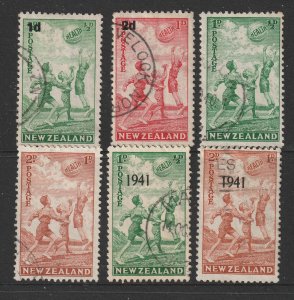 New Zealand the 1939,40 & 41 Health pairs