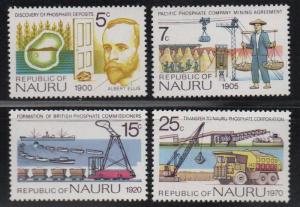 Nauru. 75th anniv. of discovery of Phosphate. SC 120-123