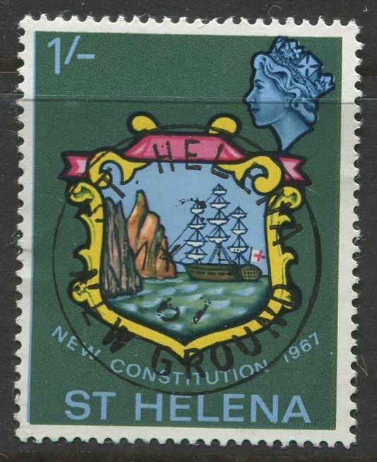 STAMP STATION PERTH St Helena #195 Badge of St Helena 1967 VFU