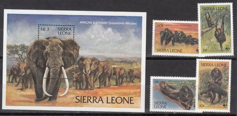 Sierra Leone Scott 586-90 Mint NH (Catalog Value $24.60)