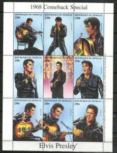 Senegal Stamp 1350  - Elvis Presley 1968 Comeback Special