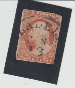 US Scott #11 Used Jan.13 with Town Cancelation CXL George Washington