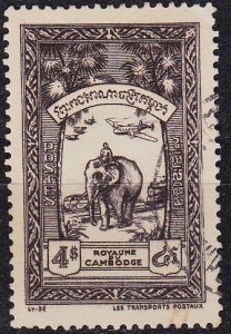 KAMBODSCHA CAMBODIA [1954] MiNr 0043 ( O/used )