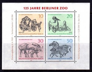 Germany - Berlin 1969 Berlin Zoo Mint MNH Miniature Sheet SC 9N275