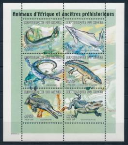 [95557] Niger 2000 Reptiles Prehistoric Animals Miniature Sheet MNH