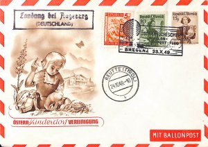 Austria Österreich balloon post air mail Ballonpost used bp57