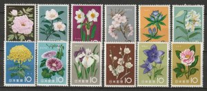 Japan 1961 Sc 712-23 set MNH**