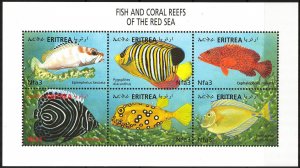 Eritrea 2000 Marine Life Fishes sheet MNH