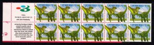 New Zealand 1993 Dinosaurs Complete Mint MNH Booklet SC 1185a