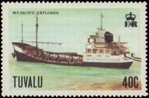 Tuvalu #77-80, Complete Set(4), 1978, Ships, Never Hinged