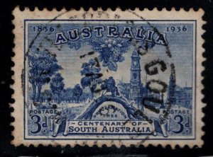 AUSTRALIA Scott 160 Used1 936 3p Proclomation tree CV$3.25