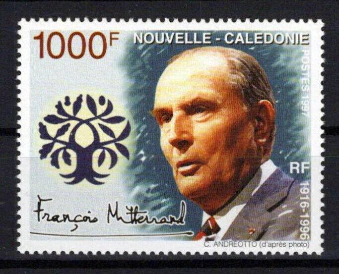 New Caledonia 755 MNH President Francois Mitterrand ZAYIX 0524S0380