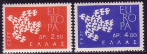 Greece #718-9 - Birds. Mint NH. VF 