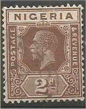 NIGERIA, 1921, used 2p, King George V, Scott 22