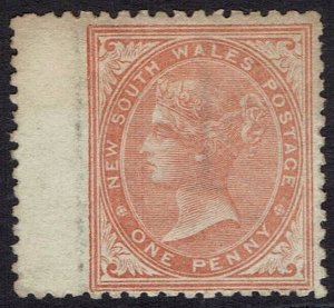 NEW SOUTH WALES 1864 QV 1D WMK '1' PERF 13