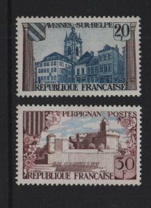 France   #935-936  MNH  1959  Perpignan and Avesnes-sur-Helpe