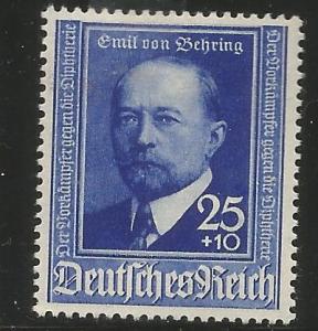 GERMANY B187  MINT HINGED, VON BEHRING, BACTERIOLOGIST