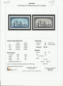 # 2153 MINT NEVER HINGED SOCIAL SECURITY ACT XF+