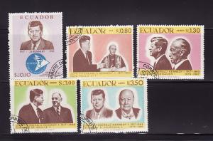 Ecuador 764, 764B-764E U John F Kennedy