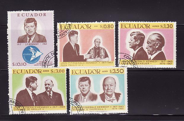 Ecuador 764, 764B-764E U John F Kennedy