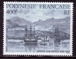 FRENCH POLYNESIA Sc C218 NH ISSUE OF 1986 - ART - SHIPS